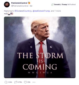 Linking Current Events to Trump & Q